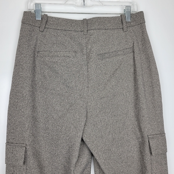 NWT Vero Moda VMPIA Straight Herringbone Pant in Light Grey Size 6 - Picture 6 of 12